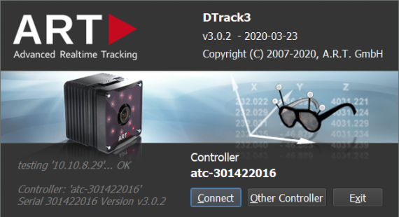 ART DTrack3 動作捕捉軟件